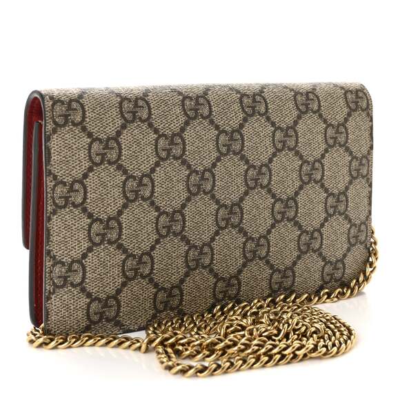 Gucci Gg Supreme Mini Cherry Chain Bag #231006G10B - Picture 3 of 9